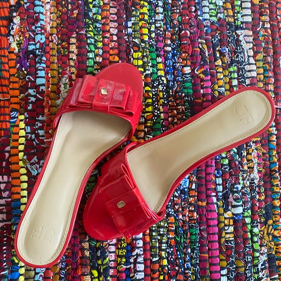 NOURA BOW MULE HEELED SANDAL | JustFab - Picture 8 of 10